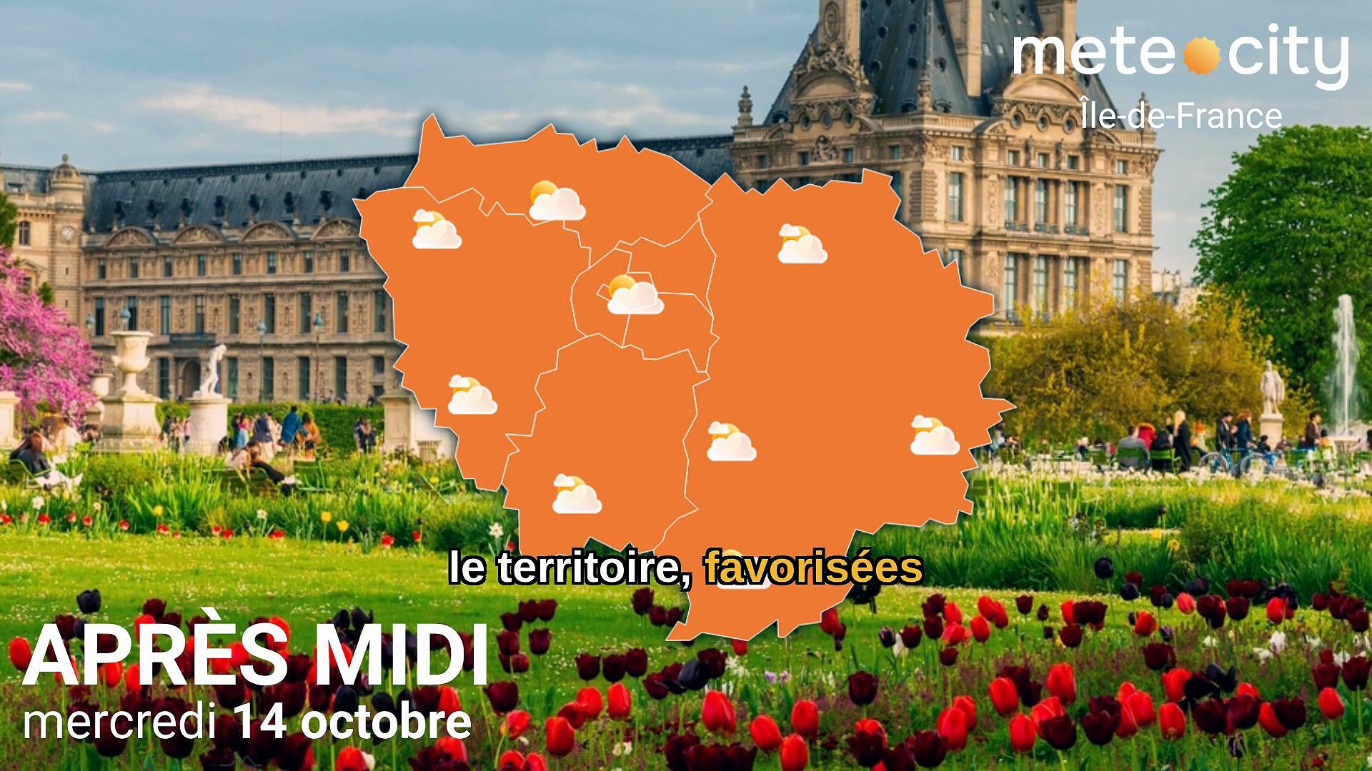 Bulletin météo Île-de-France du mercredi 14 octobre 2026
