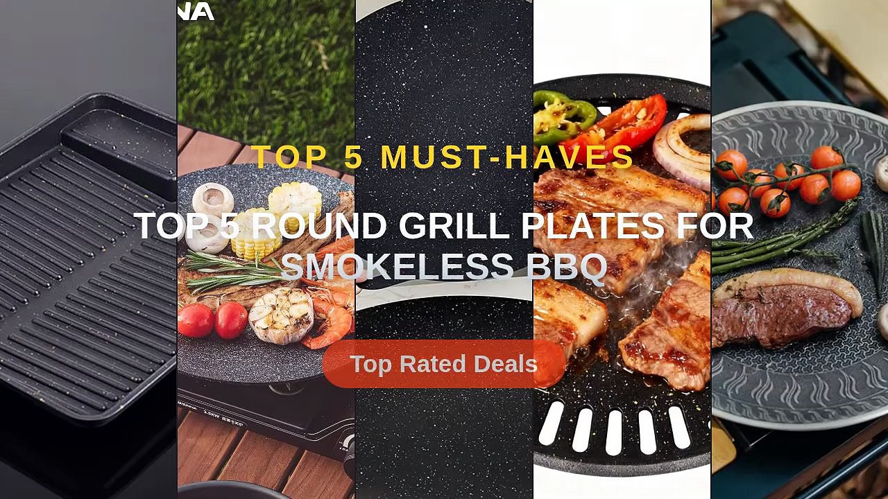 Cheap & Best Top 5 Round Grill Plates For Smokeless BBQ Unboxing ...
