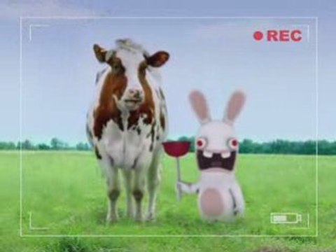 Rayman contre les lapins cretins et les vaches