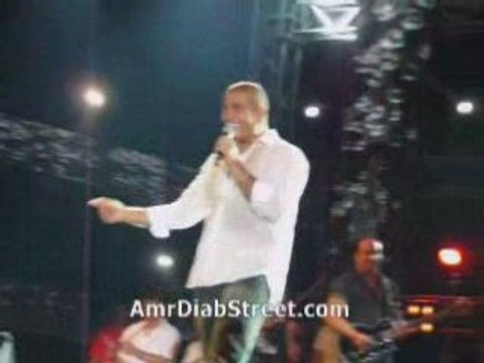 Amr Diab Concert Marina 2008 New Song "Malak "
