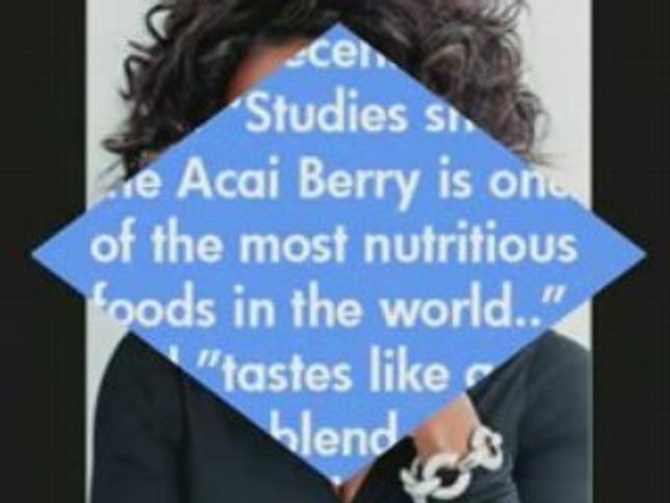 Acai Berry Juice Oprah Diet Plan Cleanse Superfoods