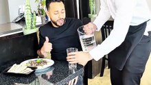 When the waiter keeps refilling your water funny 🤣