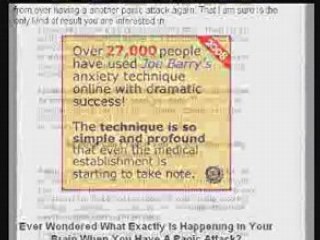 Panic Attacks (A Natural Technique To Stop)