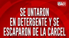 Insólito: presos se untaron detergente y escaparon de la cárcel