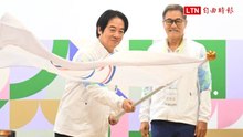 亞帕運》台灣隊71名選手出征 賴清德為代表團授旗「放心去拚享受比賽」