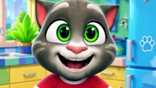 EL GATO TOM APRENDE a LIMPIARSE LAS MANOS