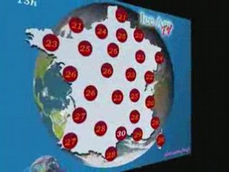 Meteo du Mardi 26 Aout 2008