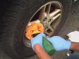 How to Polish Chrome Car Rim Using Flitz Polish & Buff Ball