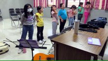 Ejercicio de rítmica con ayuda de las sílabas