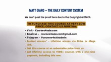 Courses4sale.com — Matt Giaro – The Daily Content System