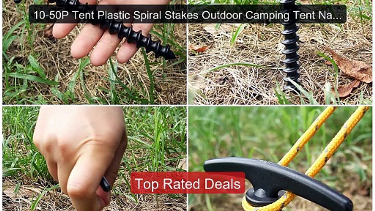 10-50P Tent Plastic Spiral Stakes Outdoor Camping Tent Nail... -- Top Pick 2026 | Unbeatable Price!