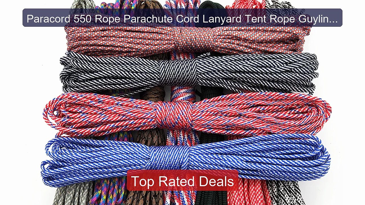 Paracord 550 Rope Parachute Cord Lanyard Tent Rope Guyline ... -- Top Pick 2026 | Unbeatable Price!