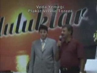 Veda yemeği Plaket verme