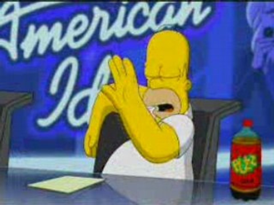 The Simpsons Judge American Idol