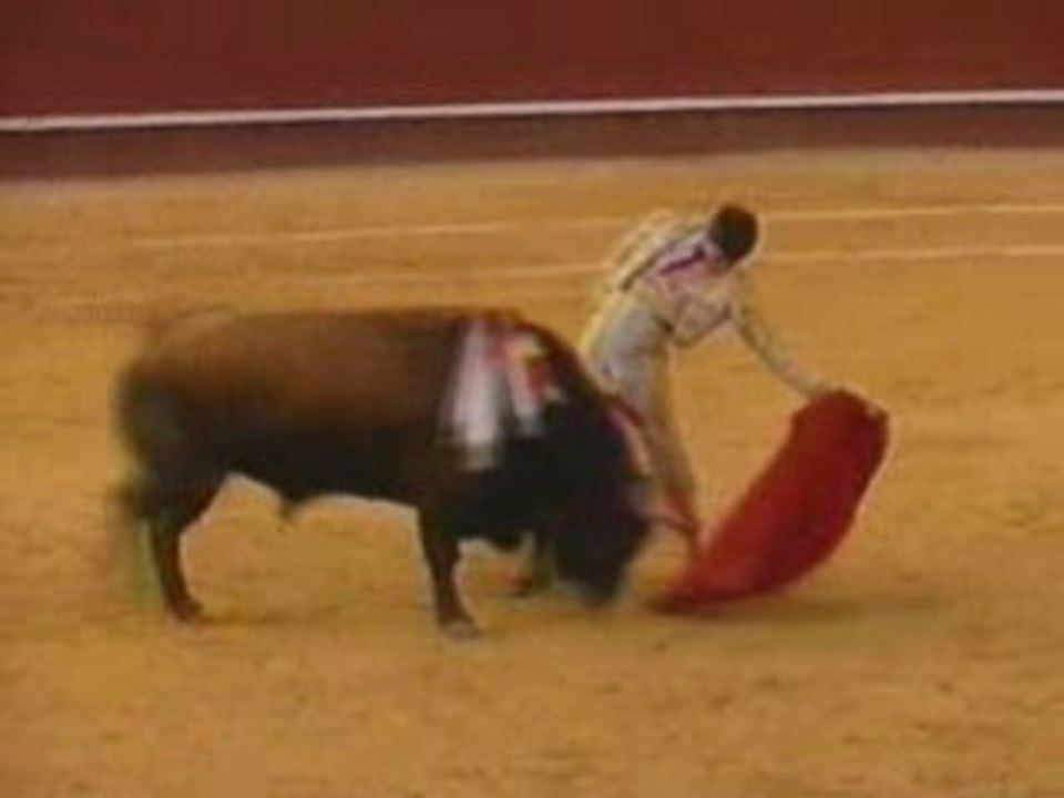 Valencia, 21 de julio de 2001. El Juli con Puñalero
