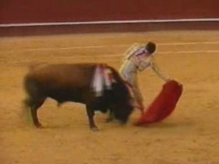 Valencia, 21 de julio de 2001. El Juli con Puñalero