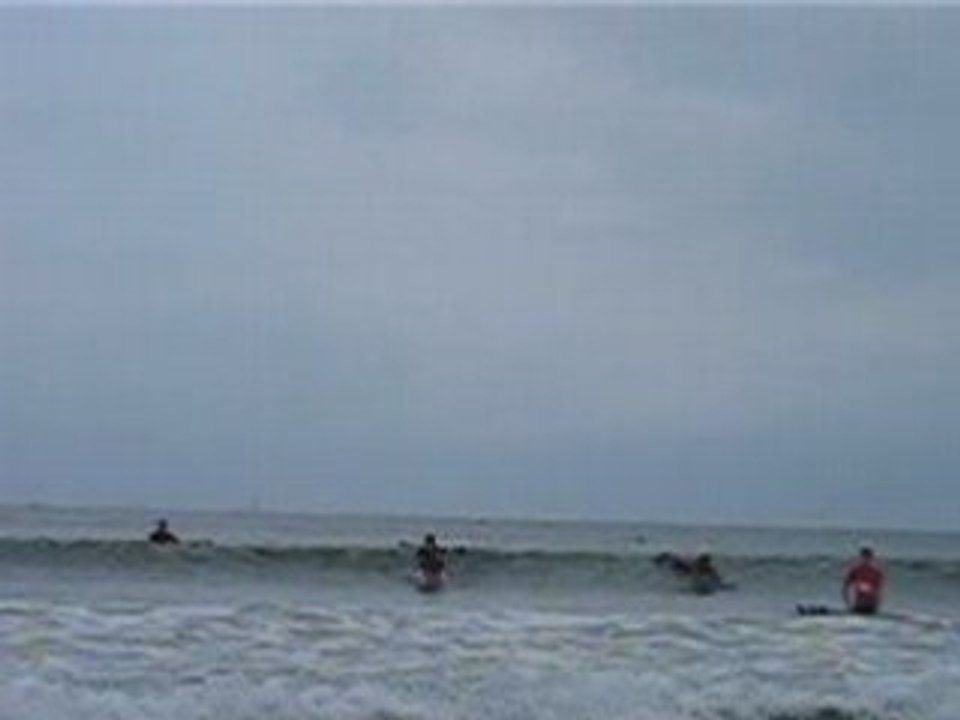 sur un wave ski pour la premiere foi