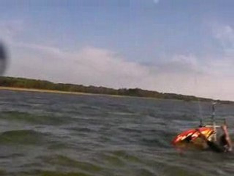 Mat découvre le kite à Bisca