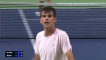 Jodar wins stunning point in victory over Ruud