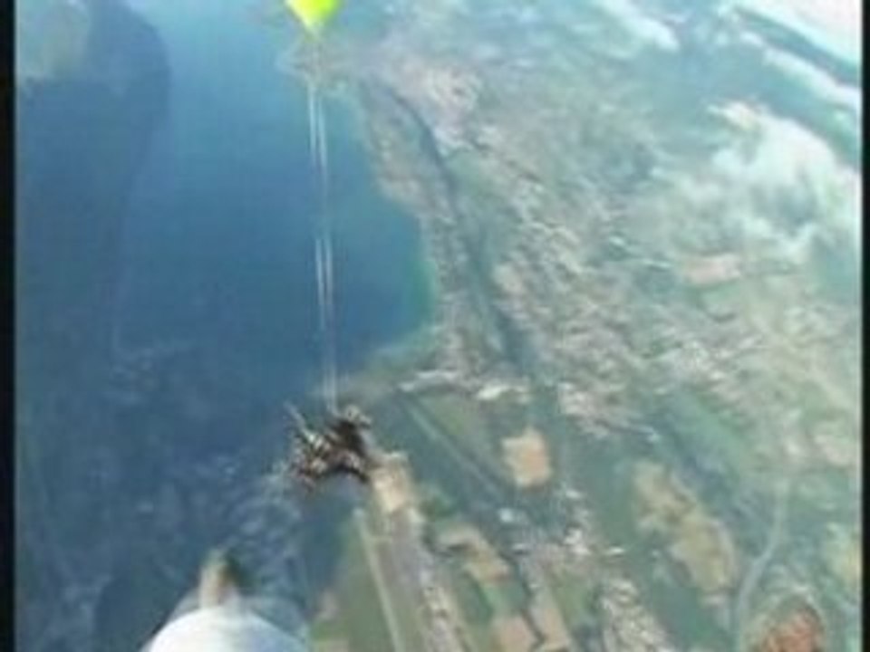 mon saut en parachute au ralenti