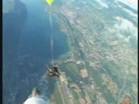mon saut en parachute au ralenti