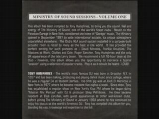 MINISTRY OF SOUND - Sessions Vol.1 - 1993 Tony Humphries_vid