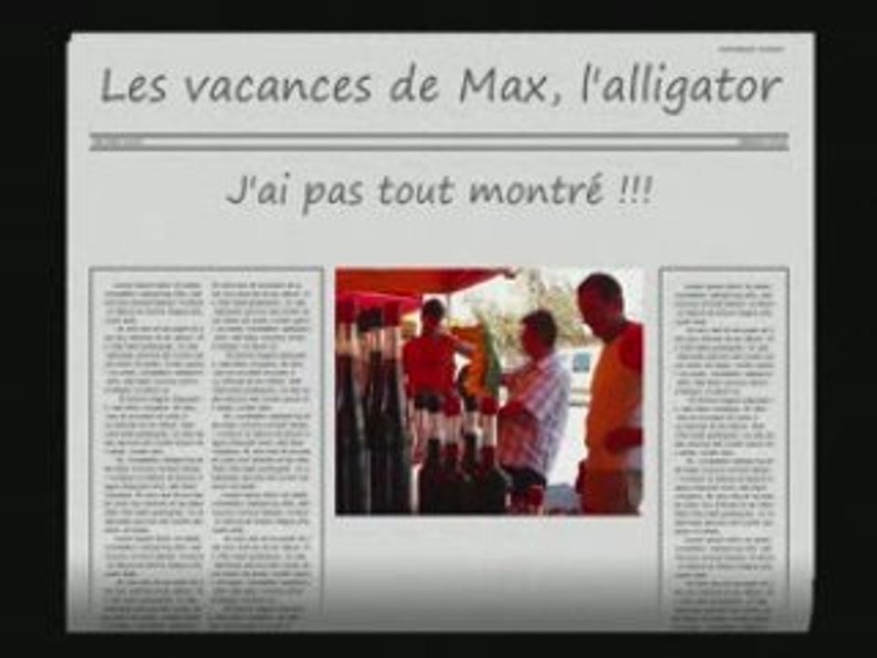 Les vacances de Max . 3ème partie