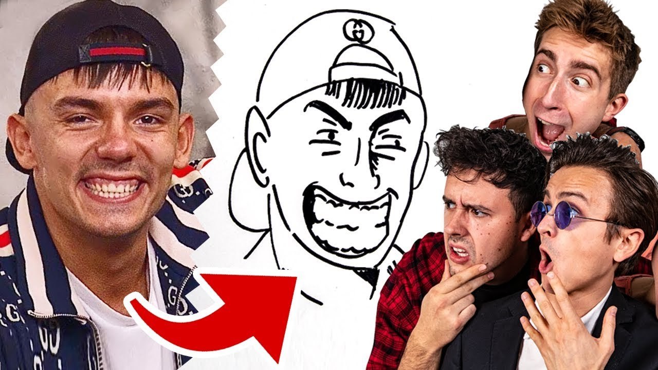 Deutschrapper an Zeichnungen erraten mit CrispyRob & Falco