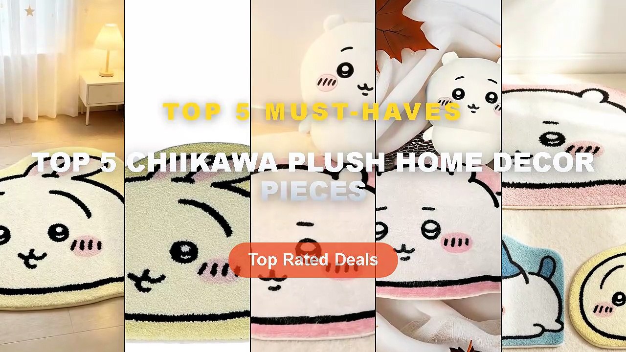 Amazing Top 5 Chiikawa Plush Home Decor Pieces You Need To See - Hot Chiikawa Cartoon Rug Anime Hachiware Usagi Plush Fl...