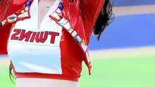 Stunning Lee Joo-eun LG Twins Cheerleader Dance Performance + Cheerleader EP 371