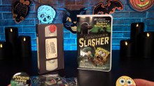 Spirit Halloween Sponge Bob The Hash Slinging Slasher Video Collectors Case