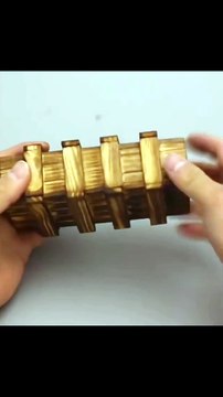 Classic 3D Wooden Brain Teaser Puzzle Box – A Clever Gift for All