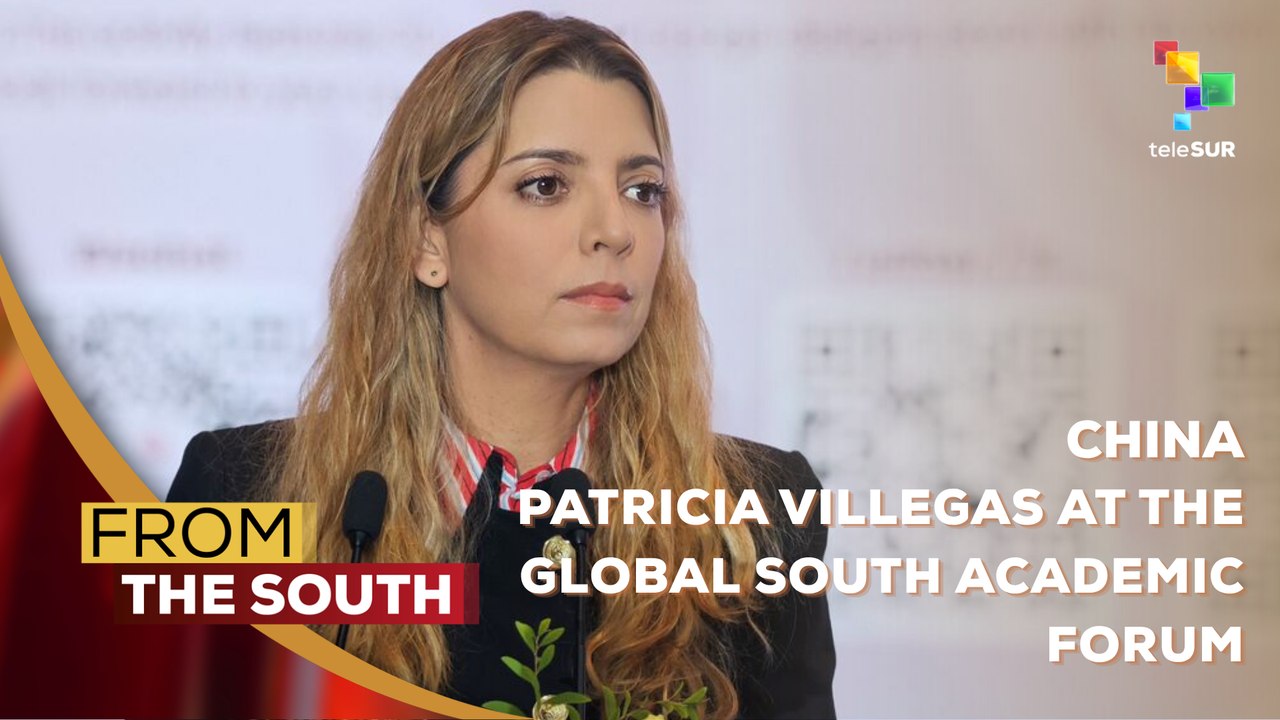 Patricia Villegas, teleSUR president, at the Global South Academic ...