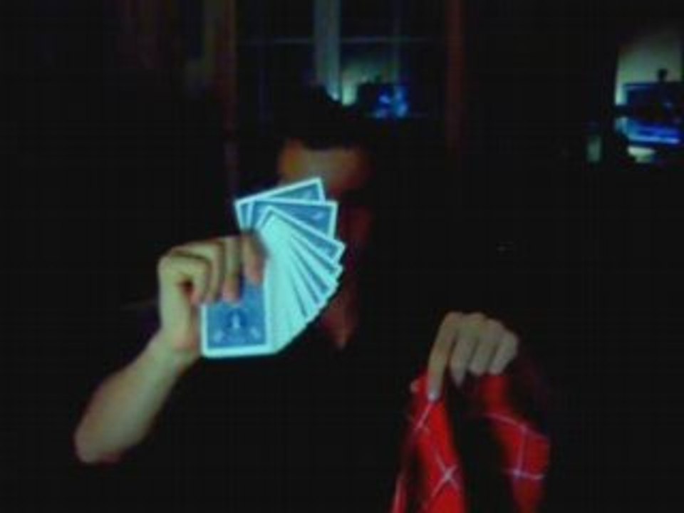 Bleu en rouge foulard