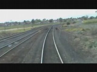 Traverser voies train glissade