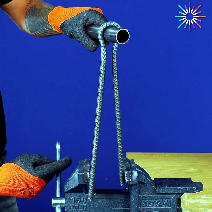 Bending steel rebar into a knot to make a shelf! 😍 - video Dailymotion