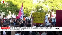 Portugal : des tentes dans le centre de Lisbonne pour protester contre la crise du logement