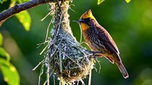 Baya weaver weaving  nest