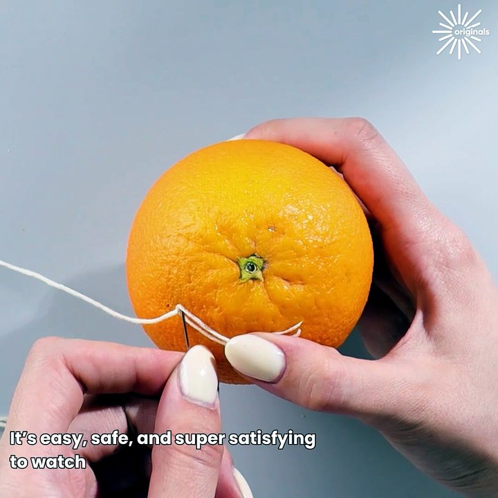 Invisible stitch technique with an orange! - video Dailymotion