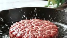 AI Chef Making Ultimate Juicy Smash Cheeseburger