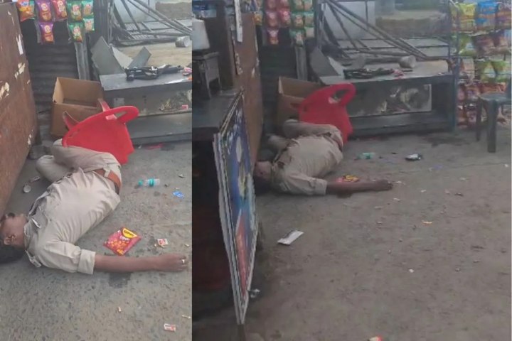 नशे में रातभर पड़े रहे ASI और आरक्षक