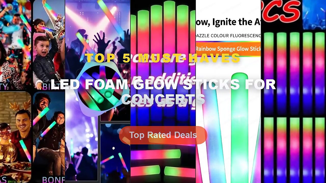 Amazing LED Foam Glow Sticks For Concerts You Need To See - 20/30/60/38 ...