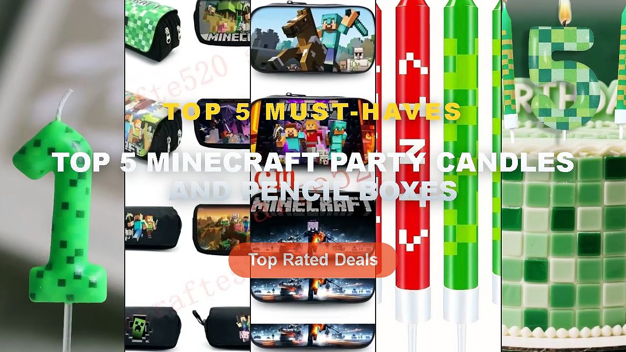 Top 5 Best Top 5 Minecraft Party Candles And Pencil Boxes (Must Have ...
