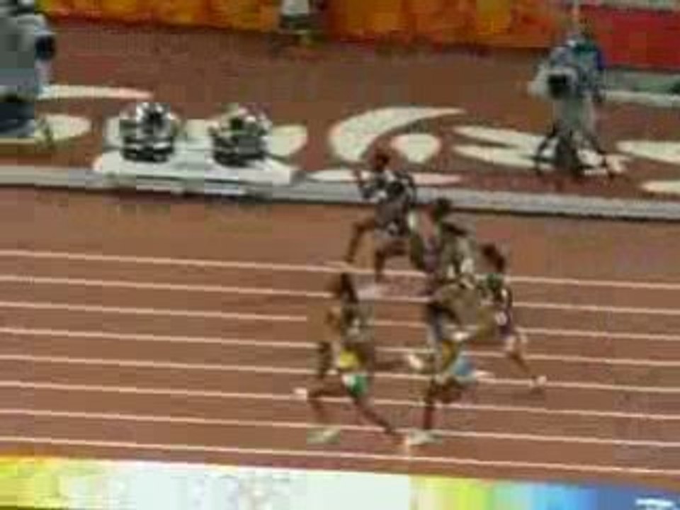 finale 100M féminin au JO de pekin