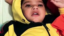 Baby crying acting funny video