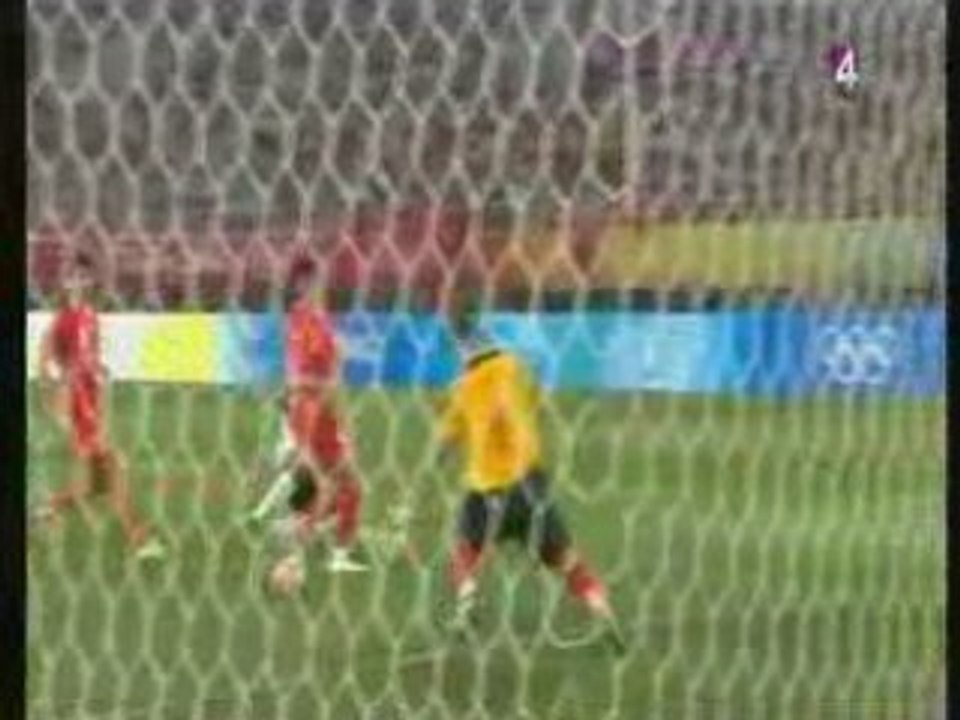J.O. 2008 : Groupe C : Belgique - Chine : 2-0