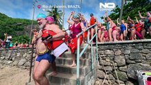 Brasil: apoiantes de Lula escrevem nome nas águas do Rio antes da segunda volta