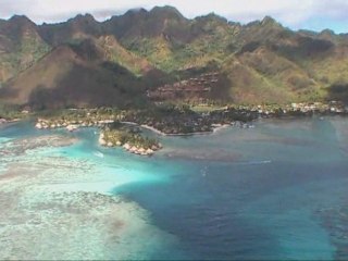 Helicopter flight Moorea Frensh Polynesia film valmis divx