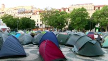 Палаточный лагерь в центре Лиссабона: протест против жилищного кризиса