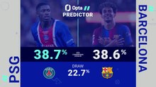 PSG v Barcelona - Opta Predictor